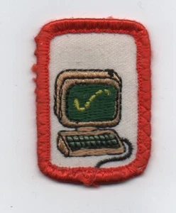 Computers (World of T. & T.), parche Interest Project, Girl Scouts of Am. (1987) - Imagen 1 de 1