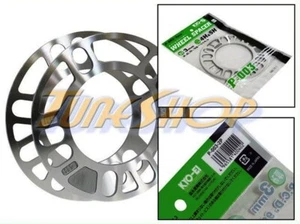 KICS 3MM ALUMINUM UNIVERSAL WHEELS RIMS SPACER 4X100 4X114 5X100 5X114.3 5X112 - Picture 1 of 1