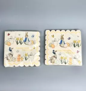 Beatrix Potter Peter Coniglio Tovaglioli Meri Meri 2 Confezioni da 20 Coniglietto Pasquale - Foto 1 di 7