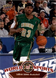 Upper Deck World of Sports #1 2010 LeBron James - casi nuevo-como nuevo - Imagen 1 de 1