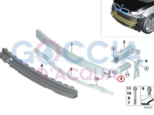 Genuine BMW i3 I01& LCI Deformation Element Front Lower Left 51117296855 - Picture 1 of 4