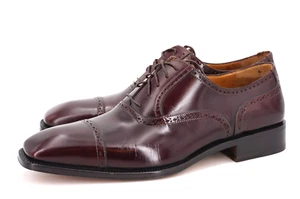NUEVO CON CAJA | $795 CAPORICCI 8 G 9 PUNTERA OXFORD BRUÑIDA BORGOÑA - Imagen 1 de 19