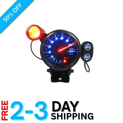 Universal 3.5-Inch RPM Gauge with Adjustable Settings and Bright LED Backlight - Image 1 of 4