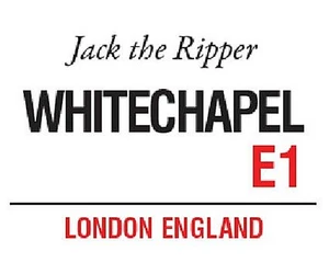 Whitechapel London Jack The Ripper large steel sign 400mm x 300mm (og) - Picture 1 of 1