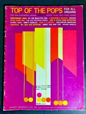 Libro de partituras Top of the Pops for All Organs de colección usado Foto 1 de 4