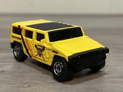 2009 Matchbox Hummer H2 SUV Concept Yellow Beach Patrol 5-Pack Loose 1/72 Scale - Image 1 of 4