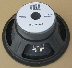 Altavoz subwoofer de 12" de repuesto de 1600 vatios raw 4 ohmios altavoces pasivos/activos para DJ - Imagen 1 de 2