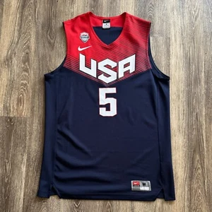 2014 Men’s Nike Team USA Olympic FIBA Kevin Durant #5 Jersey Size M Authentic - Picture 1 of 7
