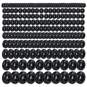 200PCS Rubber Grommets Assortment Kit 8 Sizes Rubber Grommets for Car Wiring - Bild 1 von 7
