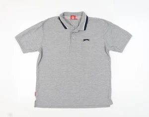 Slazenger Men's Grey Polo Shirt Size L - Picture 1 of 12