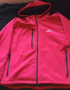 Jacke Softshell, XL, rot, mit Kapuze, Taschen, Reisverschluss - Bild 1 von 3
