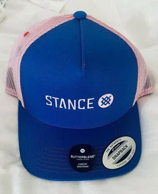 Gorra de camionero de malla ajustable STANCE Butterblend Icon patrón liso real nueva con etiquetas OSFM Foto 1 de 4