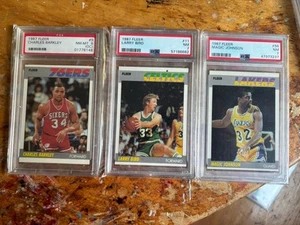 1987 Fleer NBA Lot PSA Barkley Bird Magic Johnson - Picture 1 of 5