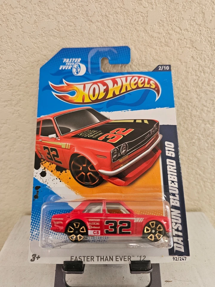 Hot Wheels Datsun Bluebird 510 2012 más rápido que nunca rojo E67 Foto 1 de 1