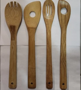 4 Piece Wooden Utensil Set - Picture 1 of 6