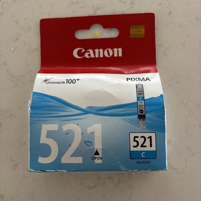 Canon Genuine CLI-521 C Inkjet Cartridge Cyan Brand New - Image 1 of 4