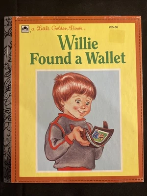 Vintage A Little Golden Book Willie Found A Wallet 205-56 1984 #4445 - Image 1 of 4