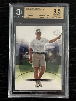 2004 SP Authentic Annika Sorenstam #2 BGS 9.5 GEM MINT - Image 1 of 4