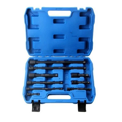 Set Barra Prolunga Presa Professionale 9PCS Colore Nero con Scatola Portaoggetti - Immagine 1 di 4