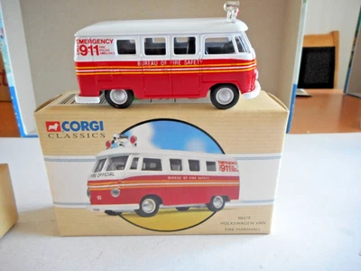 Corgi Classics 98475 Volkswagen Van Fire Marshall + Ltd Ed  + Box - Image 1 of 4