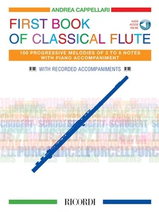 First Book of Classical for Flute Beginner Ricordi Piano Sheet Music & Audio - Picture 1 of 1