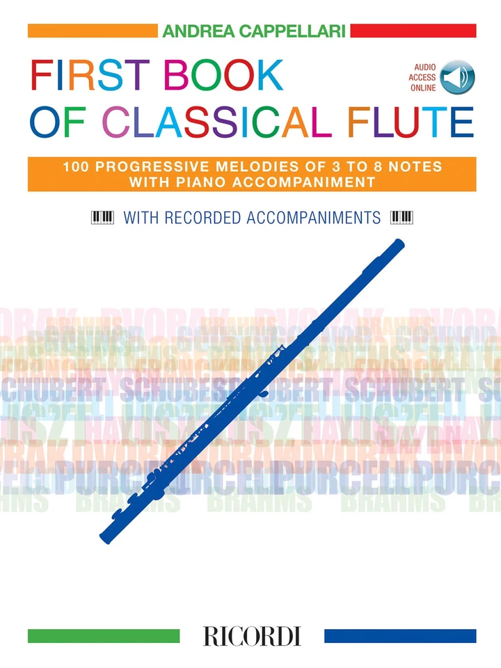 First Book of Classical for Flute Beginner Ricordi Piano Sheet Music & Audio - Image 1 of 1