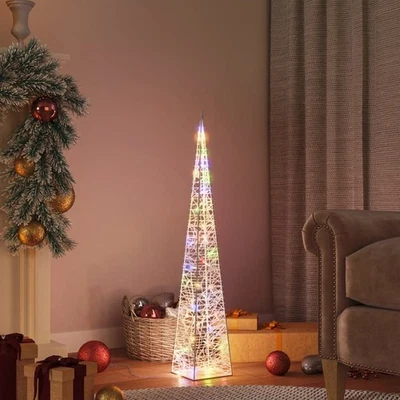 Cono de Luz LED Decorativo Decoración de Navidad Adorno Navideño Acrílico vidaXL - Imagen 1 de 4