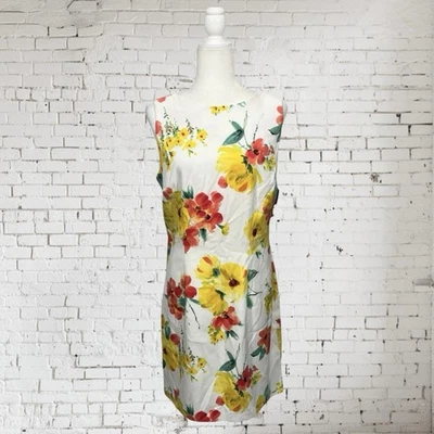 Alyx цветочный без рукавов Midi платье-футляр новый с Ярлыками размер 14 офис карьера весна - Изображение 1 из 4