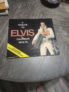 A TRIBUTE TO ELVIS CALENDAR 1978-79 Great Condition-Ships Same Day - Picture 1 of 14