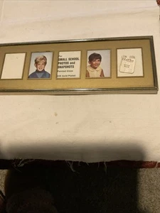 Burnes of Boston Vintage Gold Four 2 X 1.5”Photos Picture Frame - Picture 1 of 3