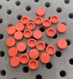 Lego 1x1 Coral Redondo Acabado Suave Azulejos Punto Piso Techo Nuevo Lote de 25 - Imagen 1 de 2