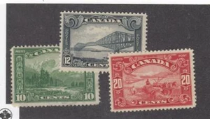 CANADÁ (MK3322) # 155-157 F-VF-MH 10,12,20 cts KGV EMISIONES DE DESPLAZAMIENTO VALOR CAT $145 - Imagen 1 de 1