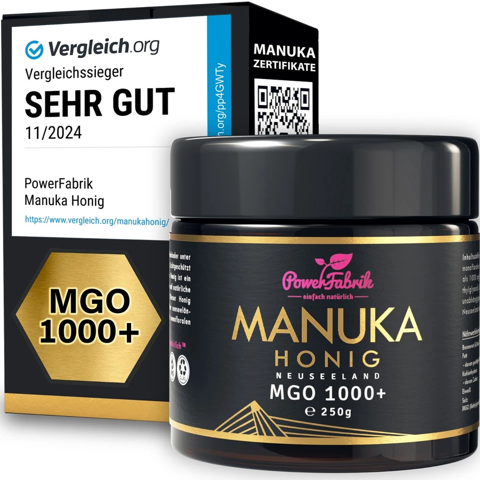 Manuka Honig | MGO 1000+ | IM GLAS | Das ORIGINAL aus NEUSEELAND | HALAL - Bild 1 von 1