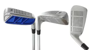 AGXGOLF SQUARE HIT Chipping Iron Wedge Set: GRAPHITE; 35, 45 & 55 Degree; USA! - Picture 1 of 3