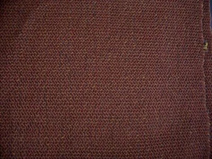#102 HANDWOVEN 45" X 29" wide COPPERY COGNAC BROWN HEATHERY FABRIC VEST CRAFT - Imagen 1 de 1