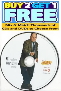 Seinfeld (DVD) Third Season 3 Disc 3 Replacement Disc U.S. Issue Disc Only! - Bild 1 von 1