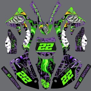 Graphic Kit for 2012-2015 Kawasaki KXF450 KX450f KX 450f Decal Joker Jester - Picture 1 of 1