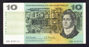 R-302 S F. (1967) Coombs/Randall 10 Dollar - STAR Note.. 1st Prefix ZSD.. gF - Bild 1 von 2