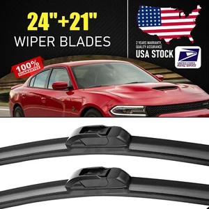 OEM QUALITY All weather Windshield Wiper Blades 24"21" For 2008-2009 Saturn Aura - Picture 1 of 8