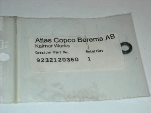 9232-1203-60, Atlas Copco Pionjar Breaker O-Ring, 1pc, New Old Stock - Picture 1 of 3