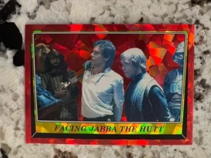 2023 TOPPS CHROME SAPPHIRE STAR WARS RETURN JEDI CARD FACING JABBA HUTT #37 - Picture 1 of 1