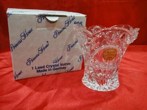 Princess House Rose Lead Crystal Votive NIB #895 - Picture 1 of 3
