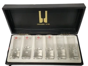 Cristalleria VECRIS Kristall Serie Linea Set of 6 Glasses - Picture 1 of 10