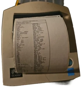 Zebra GC420d Thermal Label Printer GC420-200510-000 *NoPwrCrd/USB (Working) USED - Picture 1 of 3