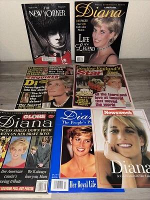 Princess Diana Magazines Lot of 7: Star National Enquirer MORE Sept 16,  1997 - Image 1 of 4