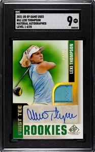 2021 SP Game Used Spectrum 4/25 Lexi Thompson #61 Rookie Auto RC RPA SGC 9 - Picture 1 of 2