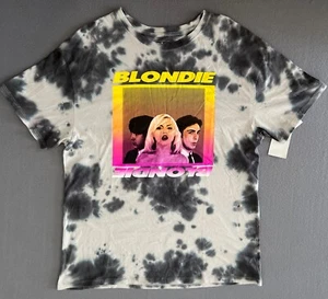 Blondie Tie Dye T-Shirt Size Small Gray Cotton Graphic Print NWT - Picture 1 of 6