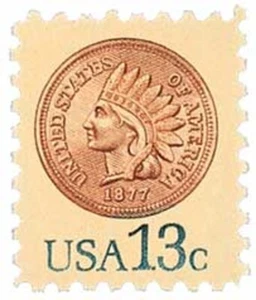 1978 U. S. 13c MNH INDIAN HEAD PENNY SCOTT #1734 - Picture 1 of 1