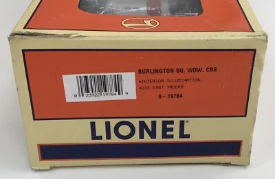 Lionel 6-19784 Burlington Caboose.Lighted Metal Trucks. Rear Truck BROKEN. 0687. - Image 1 of 4