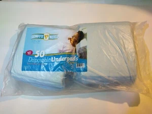 Disposable Overnight Underpads for Adults 50ct Comfort Wear 23" X 36" Latex Free - Picture 1 of 8